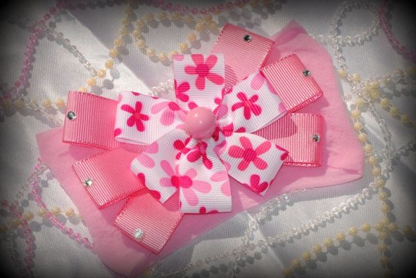 Meia de seda flor 6 pontas