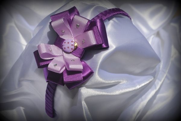 Arco roxo e lilas joaninha