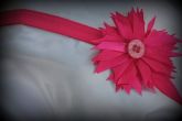 Tiara rosa chock flor pequena